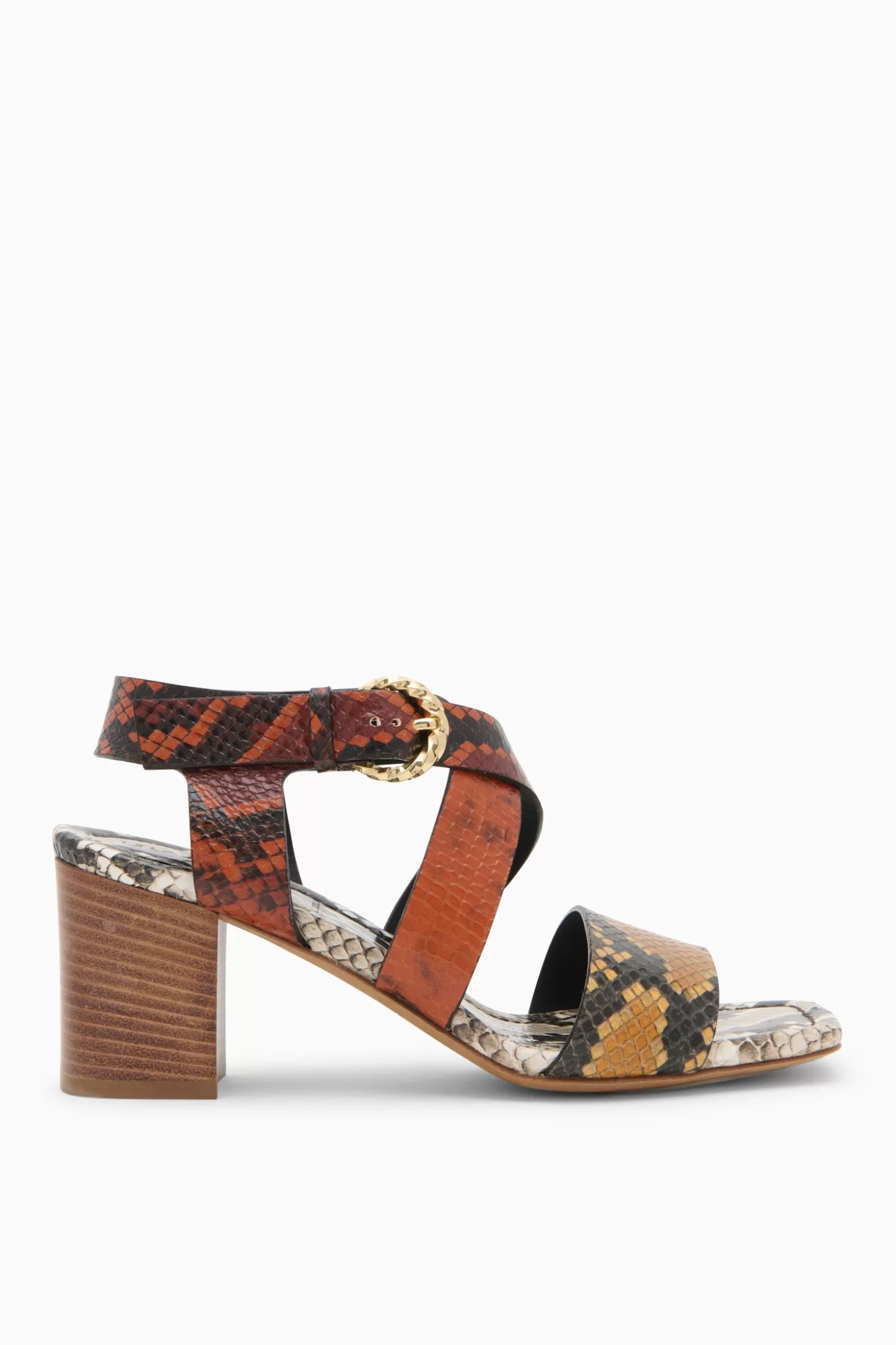 Discount Ulla Johnson Ameline Mid Heel Python Colorblock