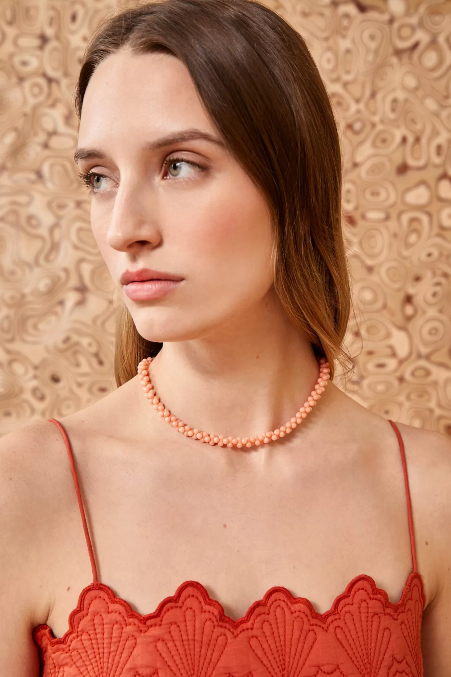 Online Ulla Johnson Bubble Coral Necklace Vintage Coral