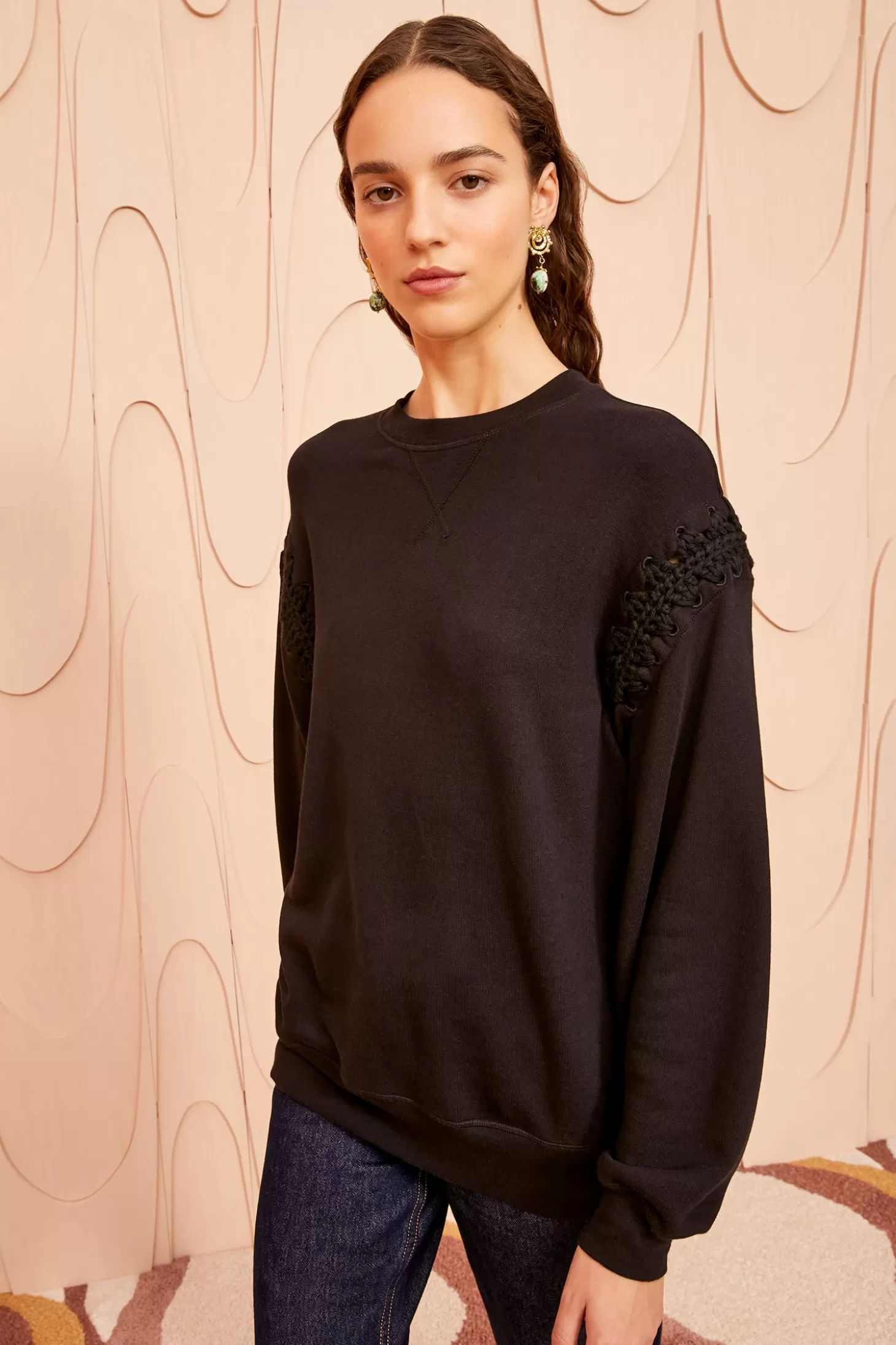 Cheap Ulla Johnson Cori Pullover Noir