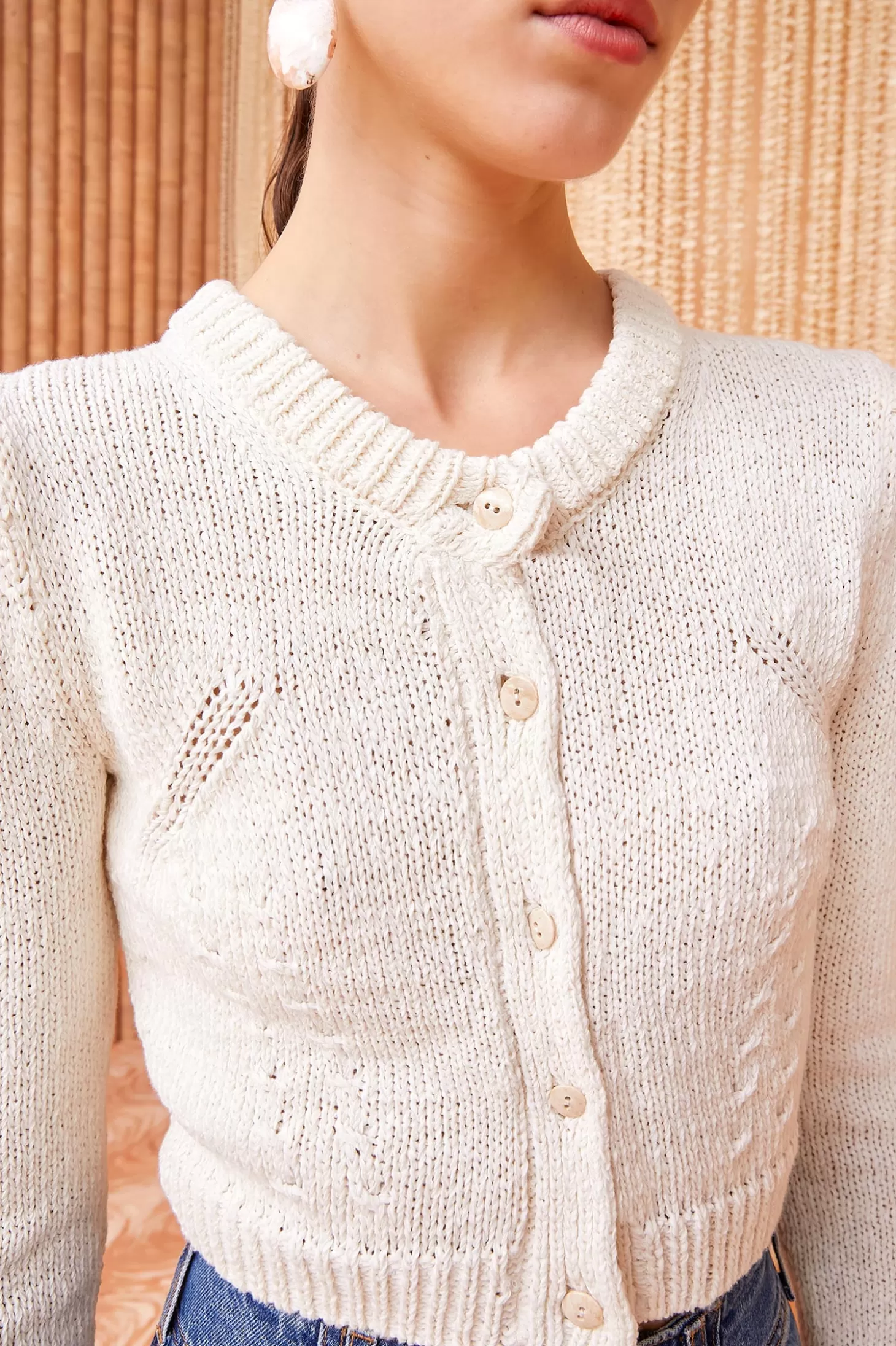 Store Ulla Johnson Delphina Cardigan Ivory