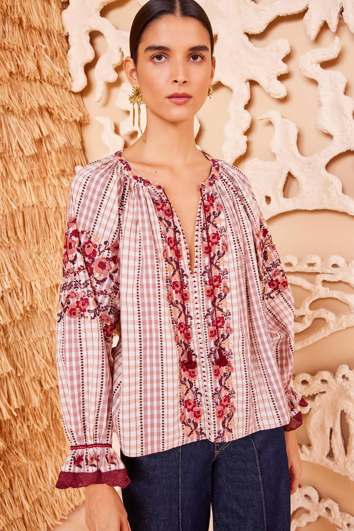 Fashion Ulla Johnson Emi Blouse Madras