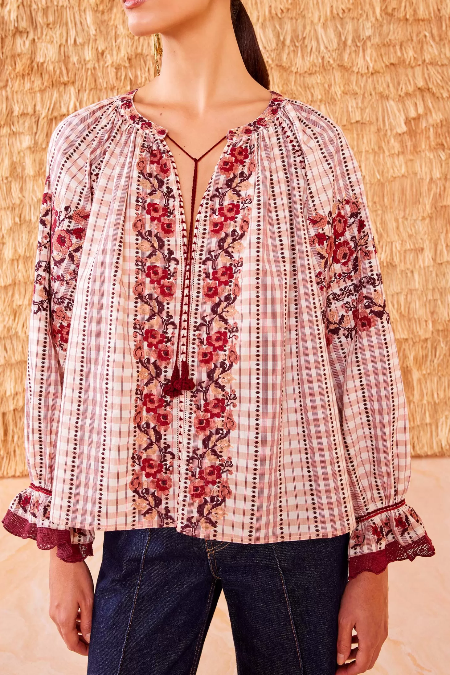 Fashion Ulla Johnson Emi Blouse Madras