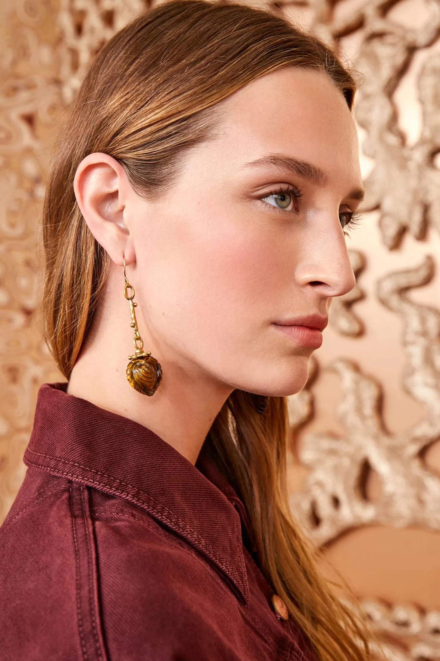 Fashion Ulla Johnson Galia Earring Tiger's Eye