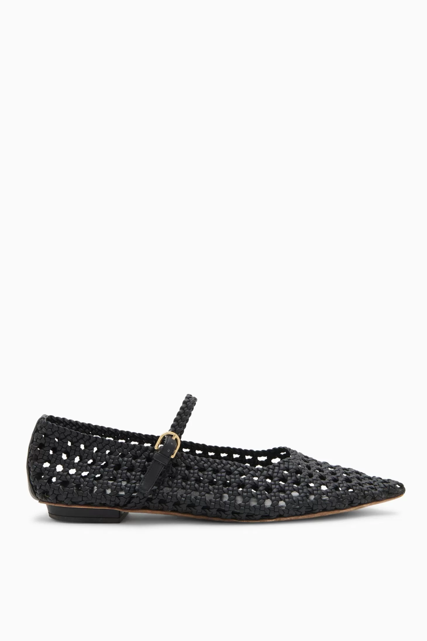 Sale Ulla Johnson Gracie Pointy Toe Flat Noir