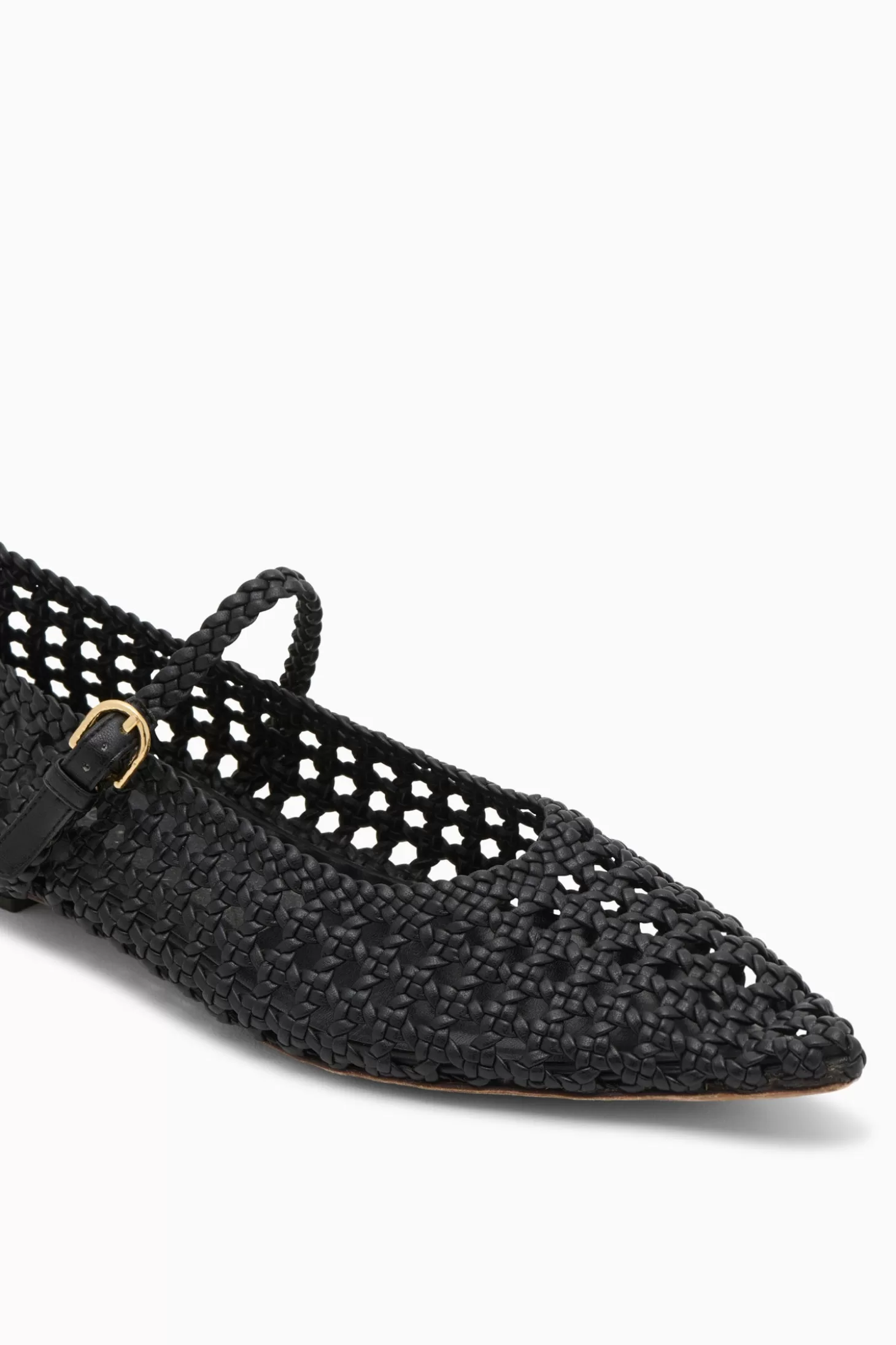 Sale Ulla Johnson Gracie Pointy Toe Flat Noir