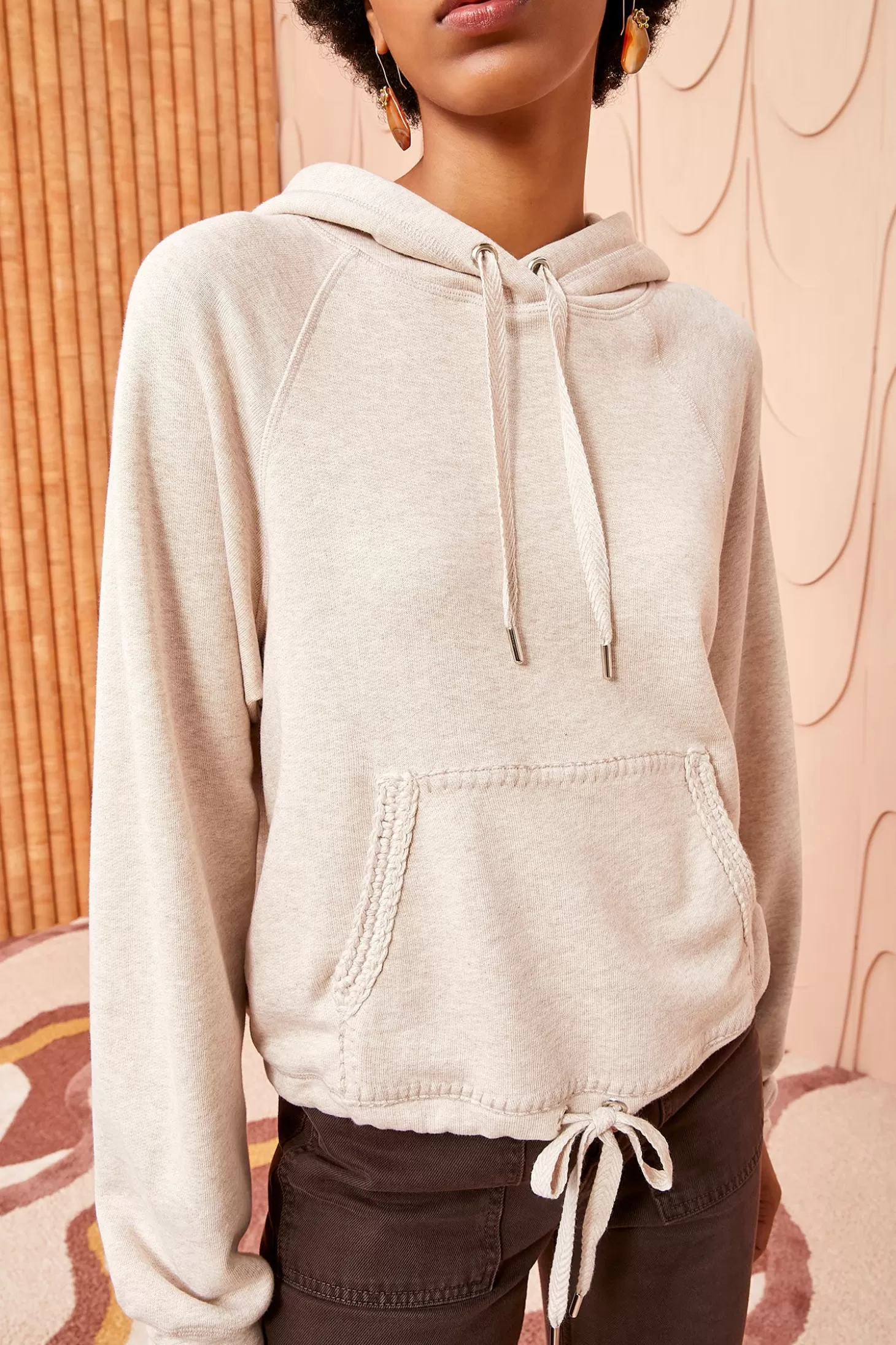 Online Ulla Johnson Iggy Hoodie Oatmeal Melange