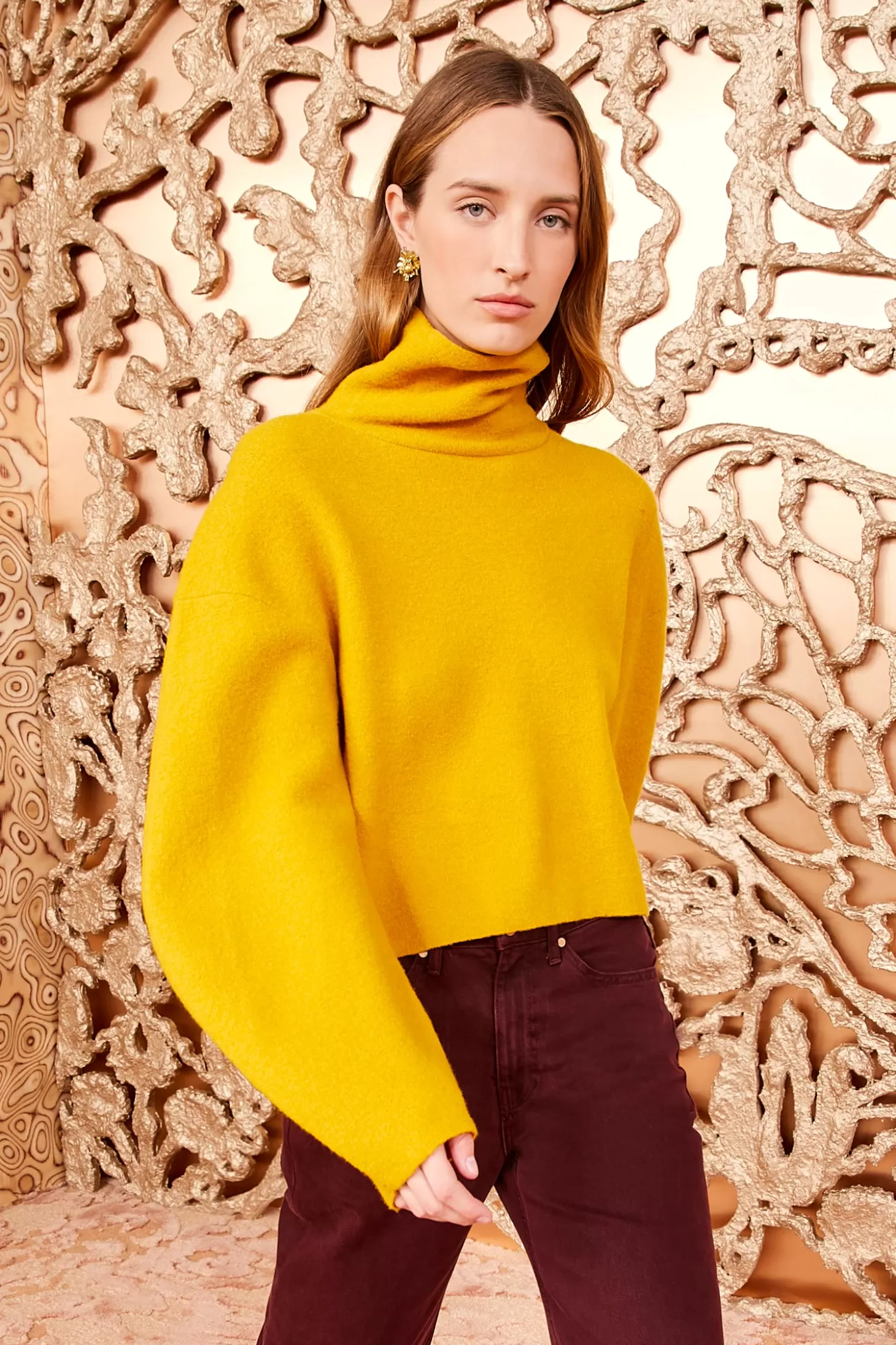 Outlet Ulla Johnson Leona Turtleneck Turmeric