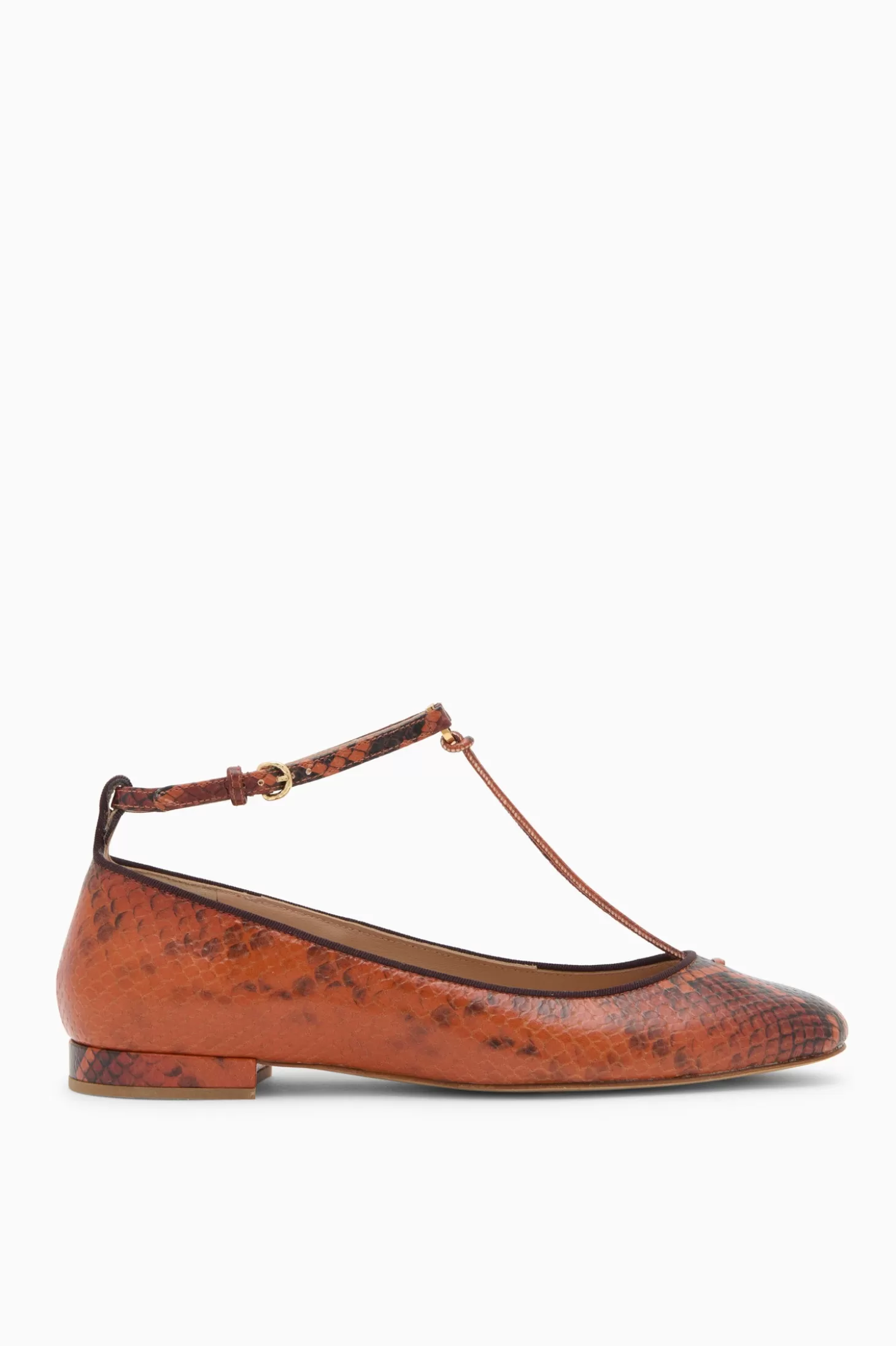 Discount Ulla Johnson Louise Mary Jane Ballet Flat Sunset Python