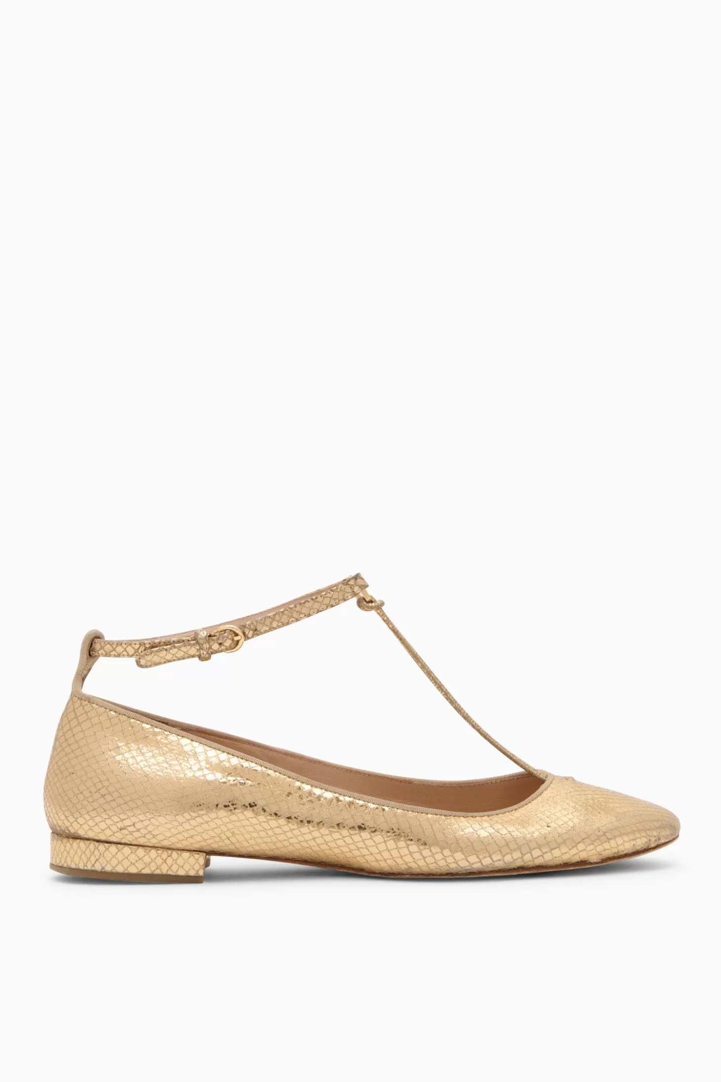 Flash Sale Ulla Johnson Louise Mary Jane Ballet Flat Gold Python