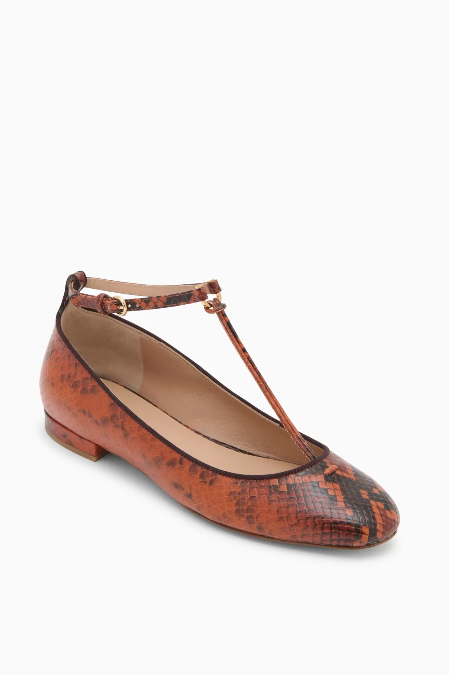 Discount Ulla Johnson Louise Mary Jane Ballet Flat Sunset Python