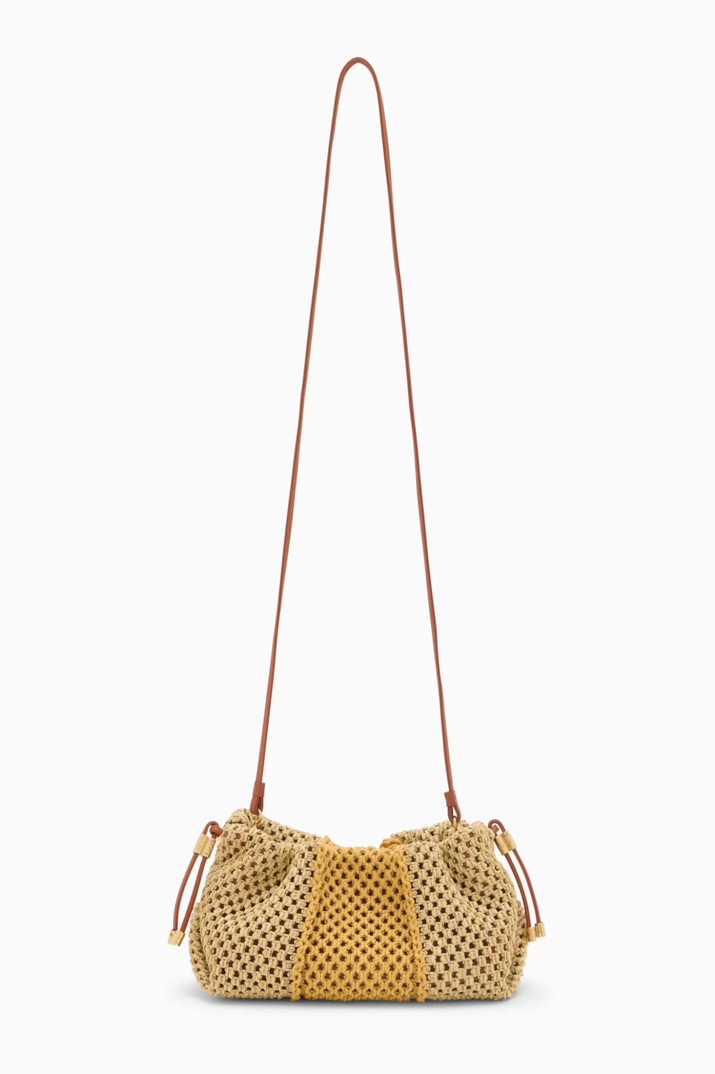 Clearance Ulla Johnson Remy Mini Soft Clutch Raffia Stripe