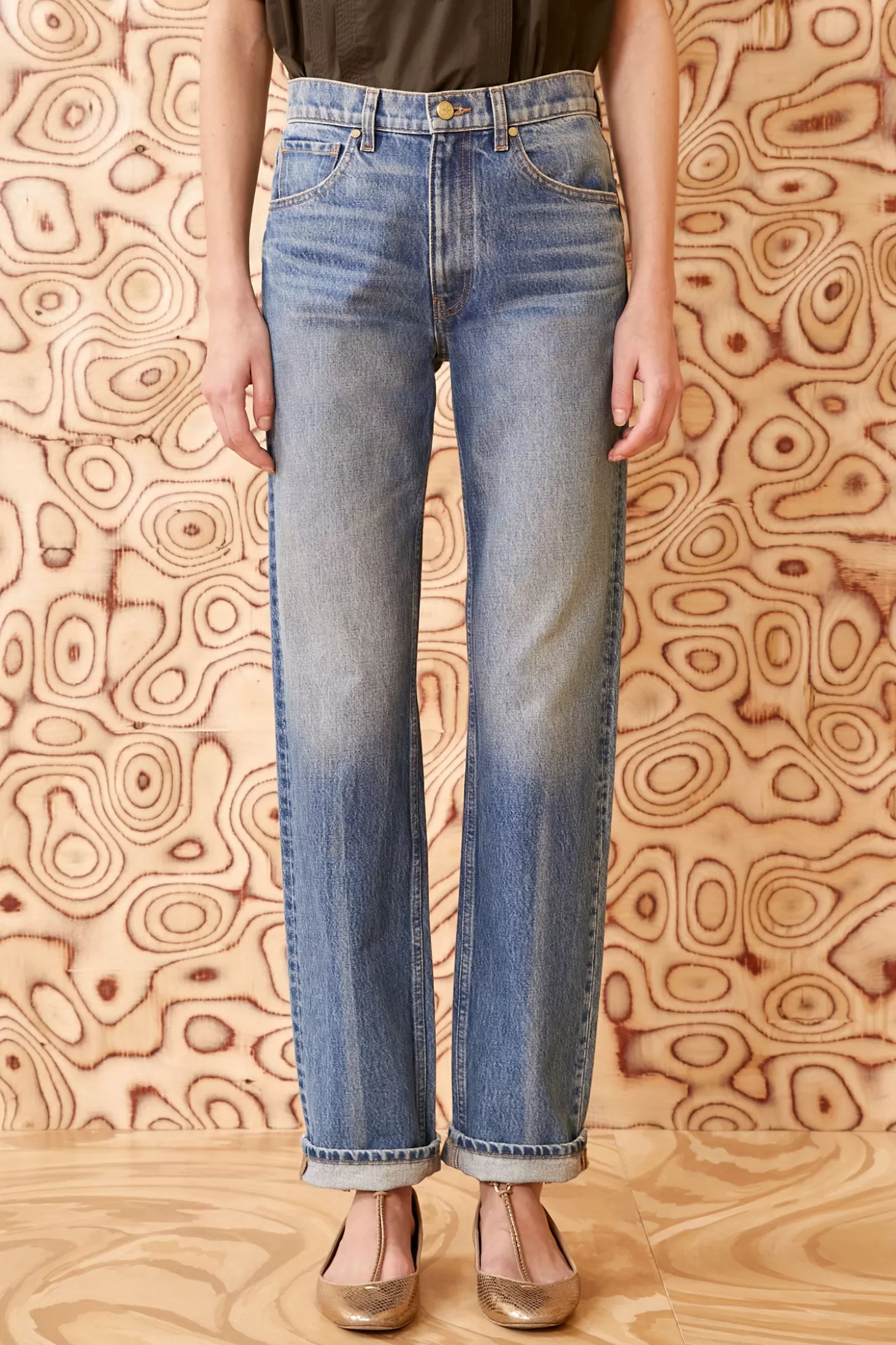 New Ulla Johnson The Daphne Jean Danube Medium Indigo Wash