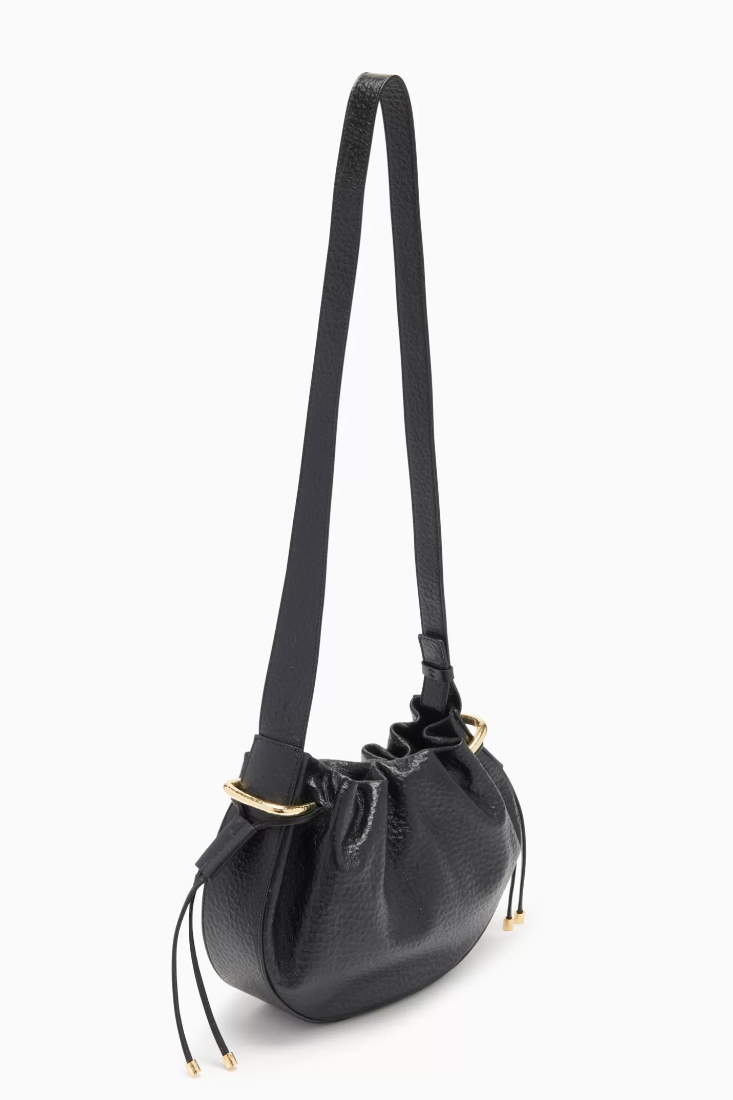 Discount Ulla Johnson Tilda Ruched Crossbody Noir