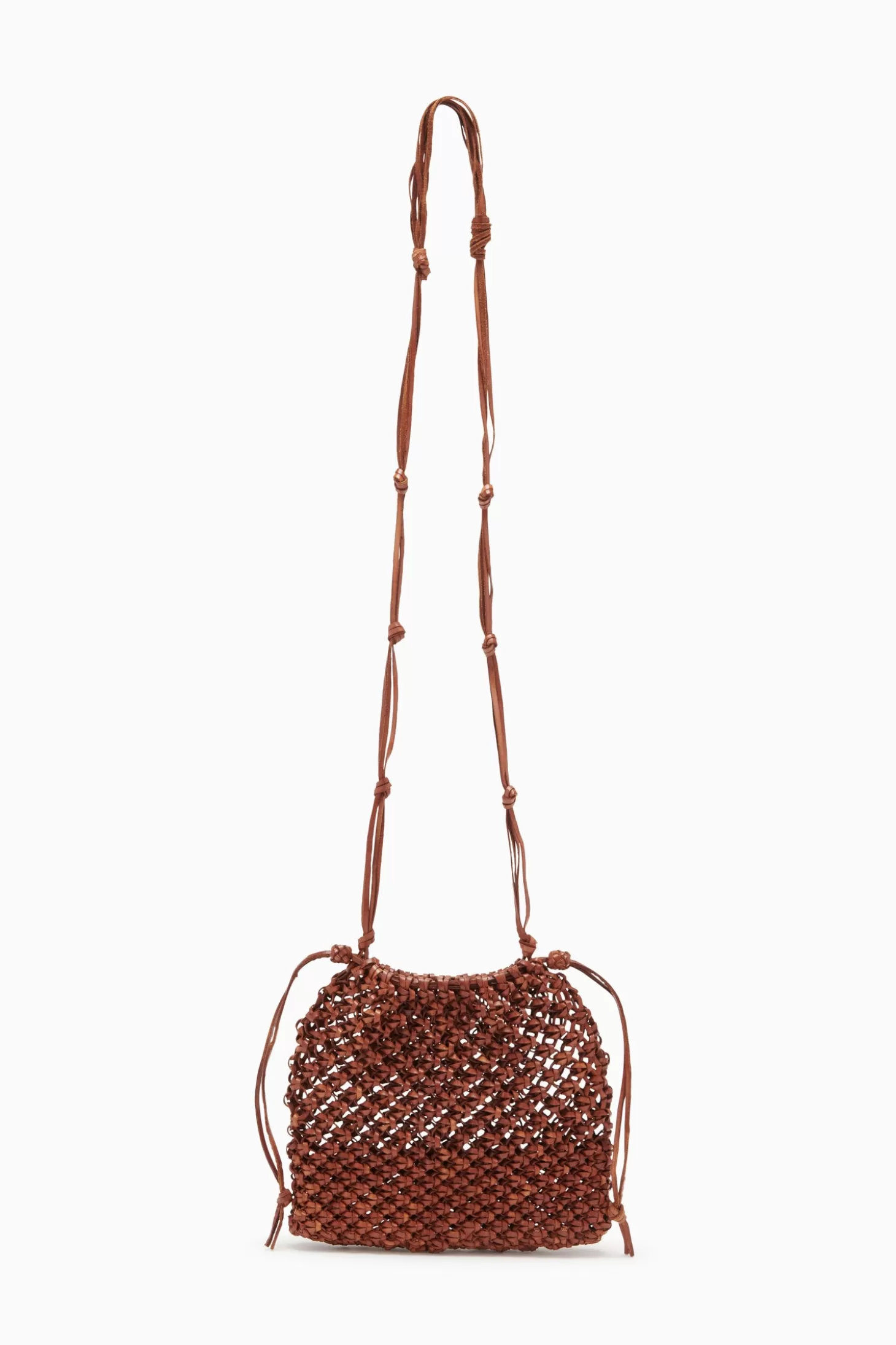 Clearance Ulla Johnson Tulia Knotted Crossbody Pecan Brown