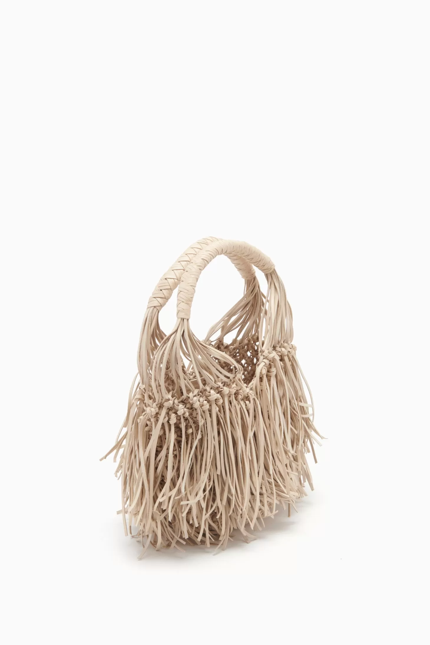 Best Sale Ulla Johnson Valeria Small Fringe Hobo Alabaster