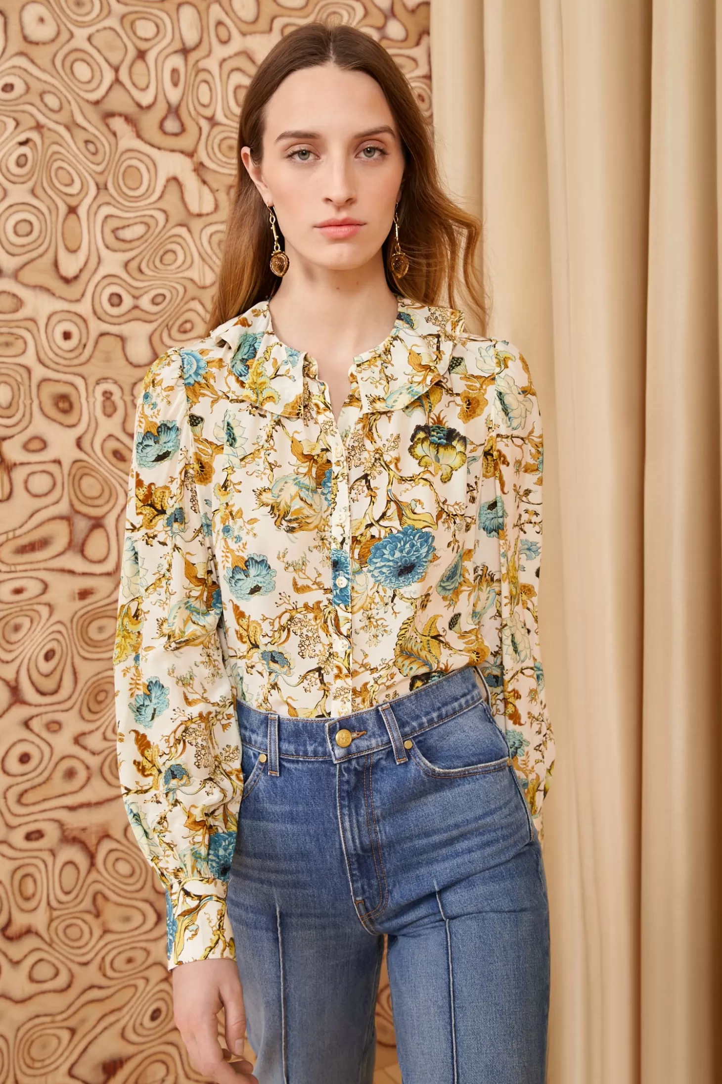 New Ulla Johnson Veron Blouse Flora